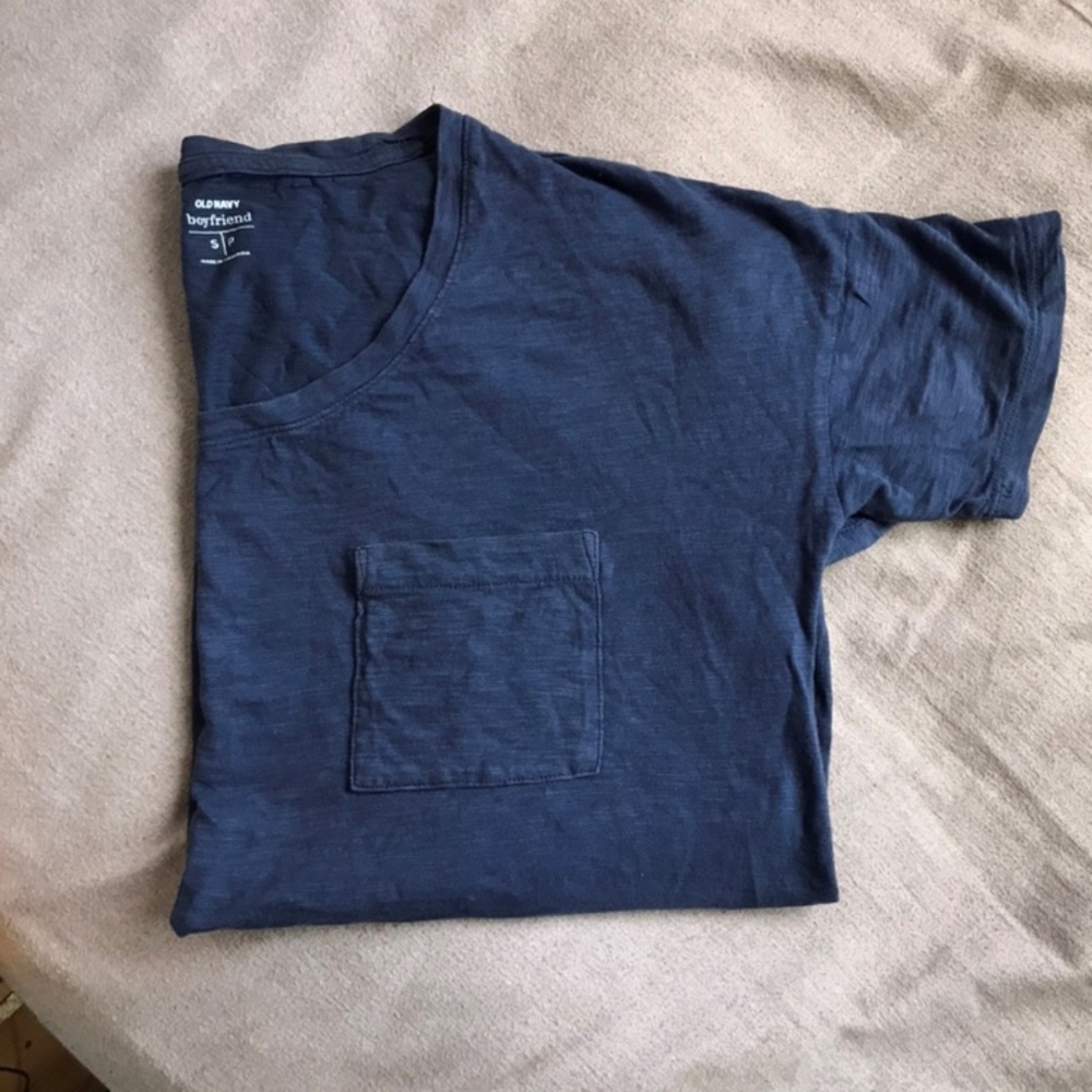 Old Navy blue "boyfriend" tee